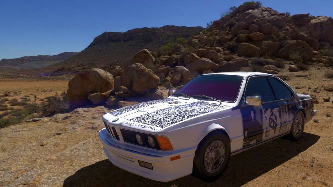 Art Cars N°6 – BWM 635 CSi by Robert Rauschenberg.